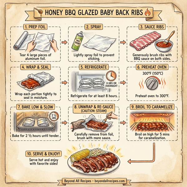 Honey BBQ Glazed Baby Back Ribs instructions