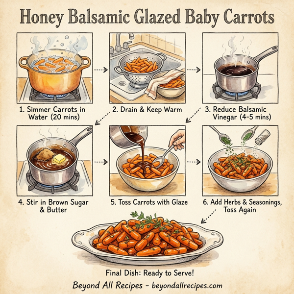 Honey Balsamic Glazed Baby Carrots instructions