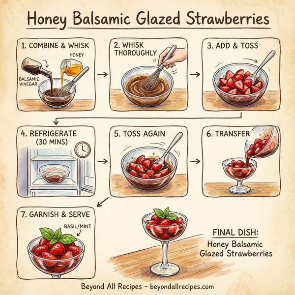 Honey Balsamic Glazed Strawberries instructions