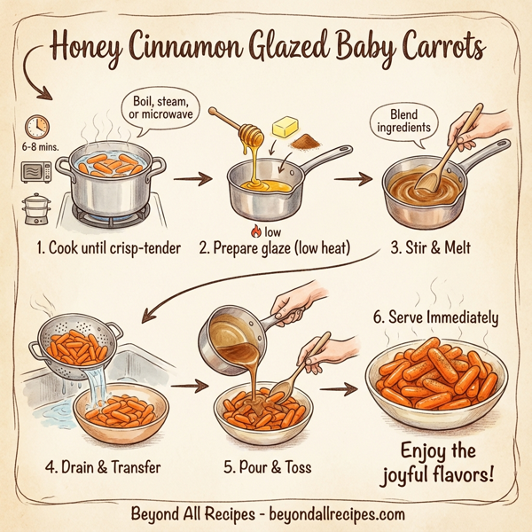 Honey Cinnamon Glazed Baby Carrots instructions