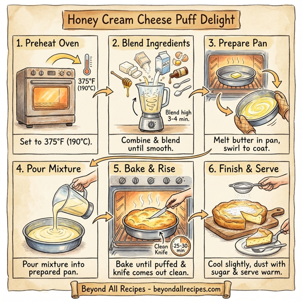 Honey Cream Cheese Puff Delight instructions