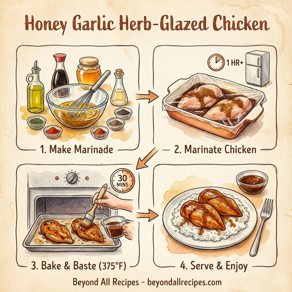 Honey Garlic Herb-Glazed Chicken instructions