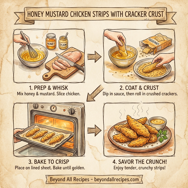 Honey Mustard Chicken Strips with Cracker Crust instructions