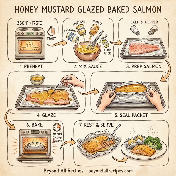 Honey Mustard Glazed Baked Salmon instructions