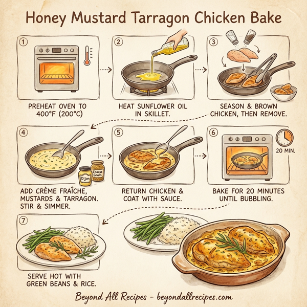 Honey Mustard Tarragon Chicken Bake instructions
