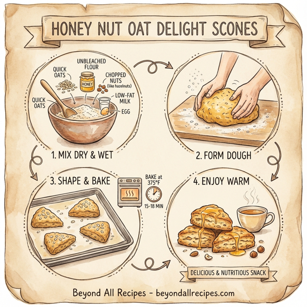 Honey Nut Oat Delight Scones instructions