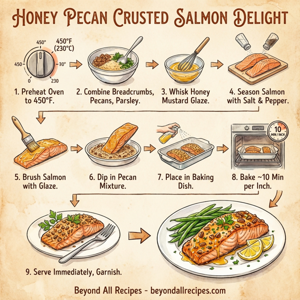 Honey Pecan Crusted Salmon Delight instructions