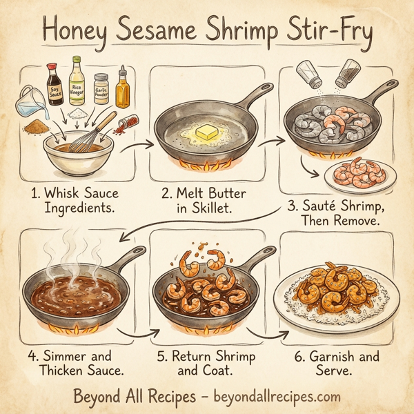 Honey Sesame Shrimp Stir-Fry instructions