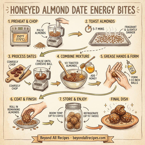Honeyed Almond Date Energy Bites instructions