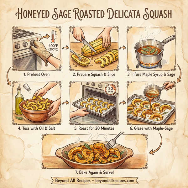 Honeyed Sage Roasted Delicata Squash instructions