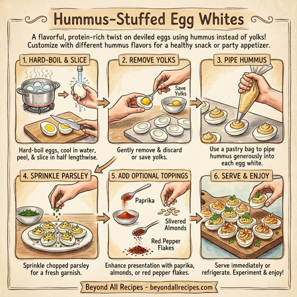 Hummus-Stuffed Egg Whites instructions