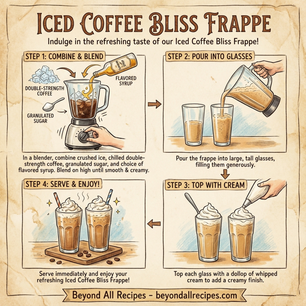 Iced Coffee Bliss Frappe instructions