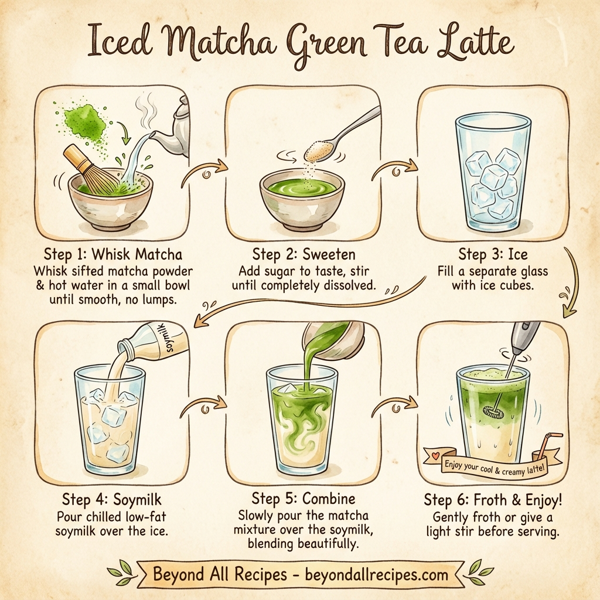 Iced Matcha Green Tea Latte instructions