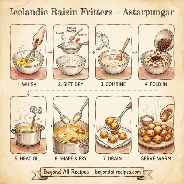 Icelandic Raisin Fritters instructions