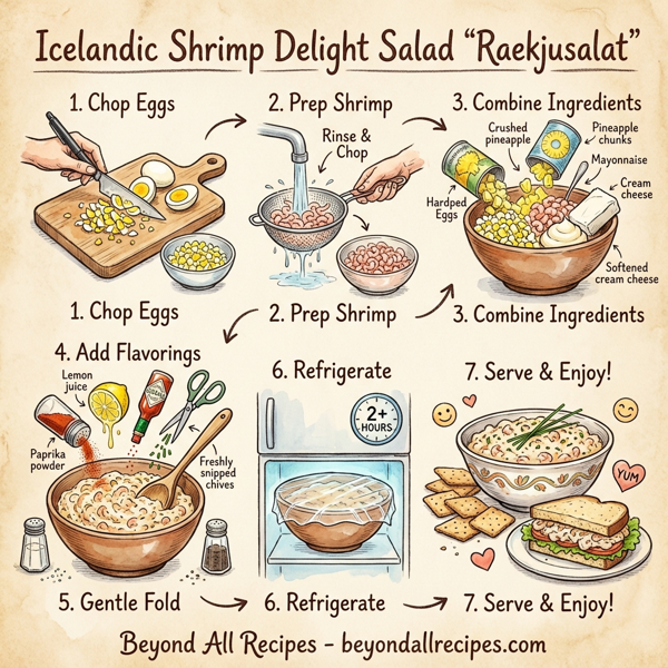 Icelandic Shrimp Delight Salad instructions
