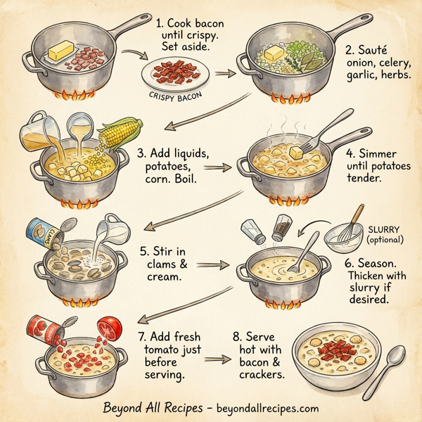 Idaho-Inspired Creamy Clam Chowder instructions