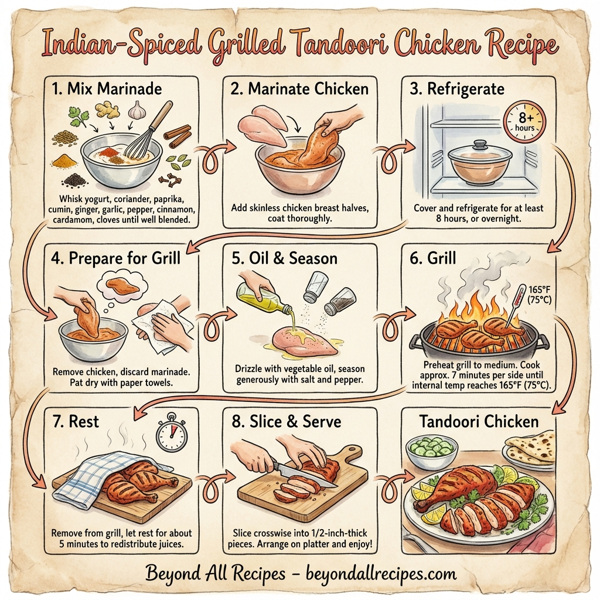 Indian-Spiced Grilled Tandoori Chicken instructions