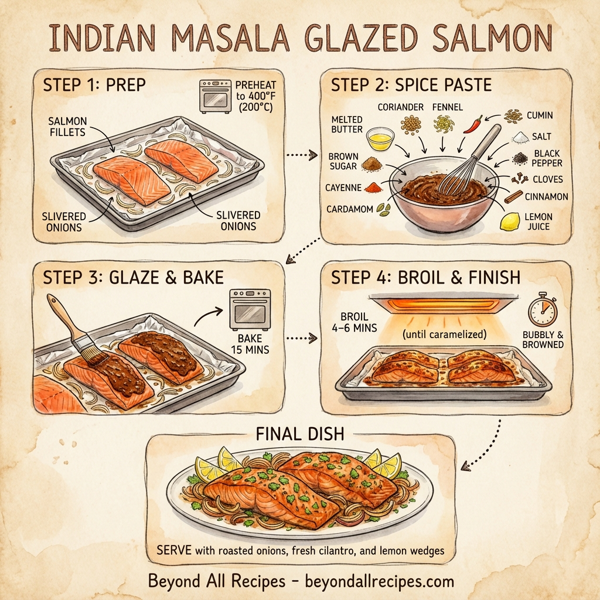 Indian Masala Glazed Salmon instructions