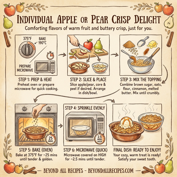 Individual Apple or Pear Crisp Delight instructions
