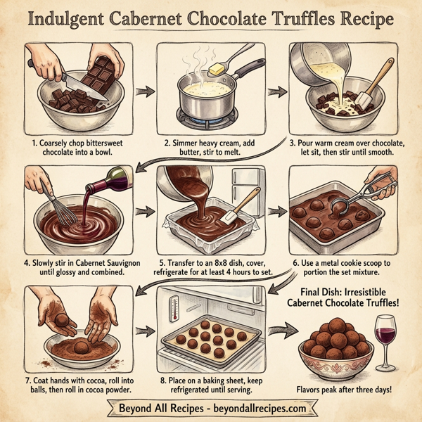 Indulgent Cabernet Chocolate Truffles instructions