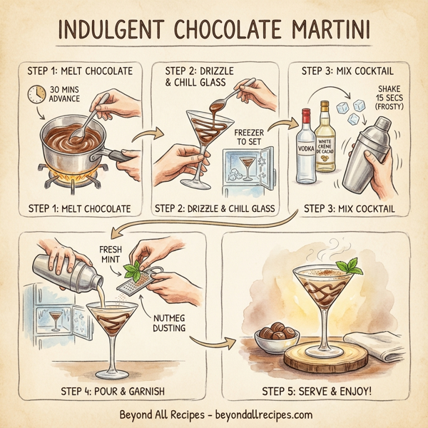 Indulgent Chocolate Martini instructions