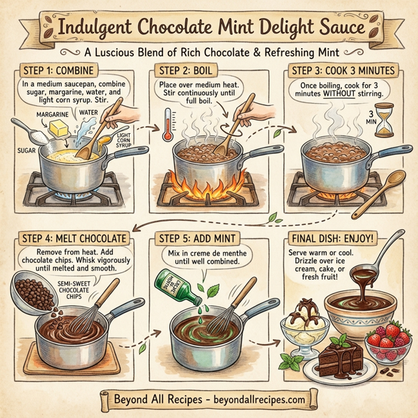 Indulgent Chocolate Mint Delight Sauce instructions