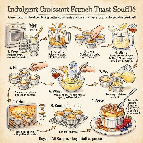 Indulgent Croissant French Toast Soufflé instructions