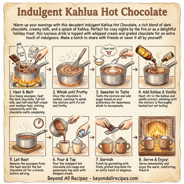 Indulgent Kahlua Hot Chocolate instructions