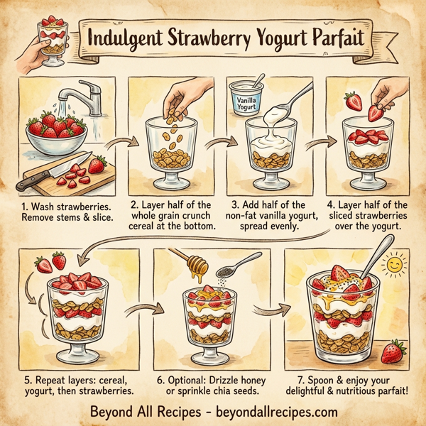 Indulgent Strawberry Yogurt Parfait instructions