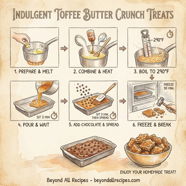Indulgent Toffee Butter Crunch Treats instructions
