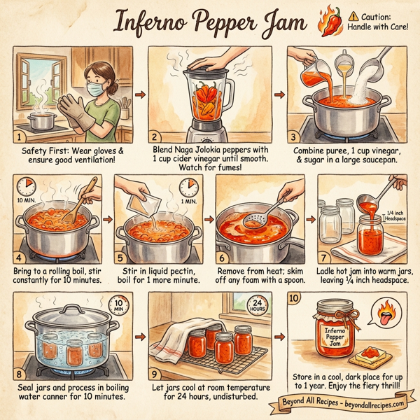 Inferno Pepper Jam instructions