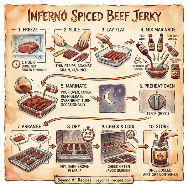 Inferno Spiced Beef Jerky instructions