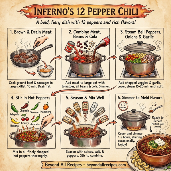 Inferno's 12 Pepper Chili instructions