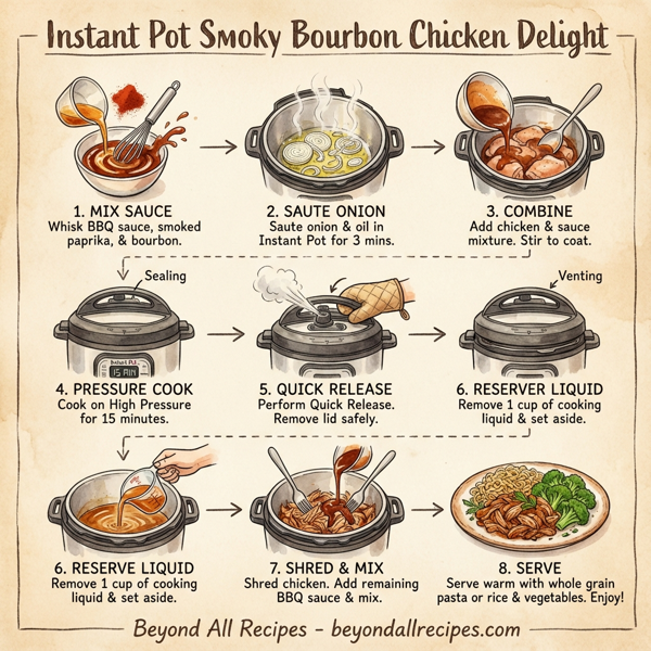 Instant Pot Smoky Bourbon Chicken Delight instructions