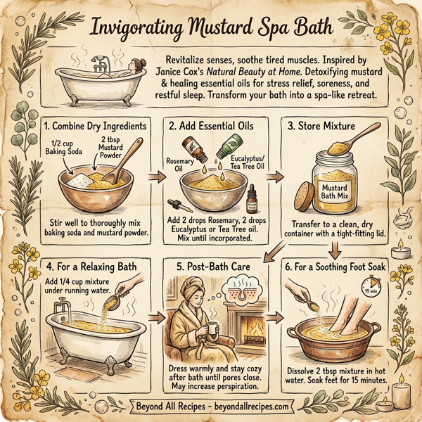 Invigorating Mustard Spa Bath instructions