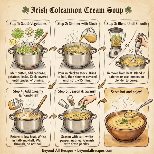 Irish Colcannon Cream Soup instructions