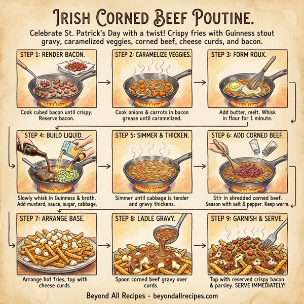 Irish Corned Beef Poutine instructions