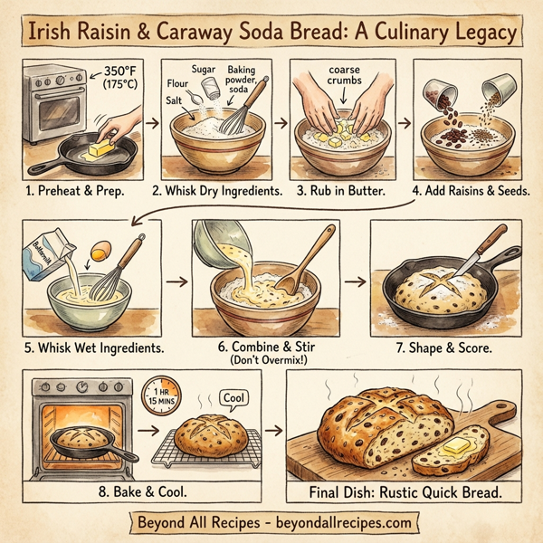 Irish Raisin & Caraway Soda Bread instructions