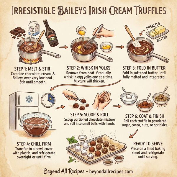 Irresistible Baileys Irish Cream Truffles instructions