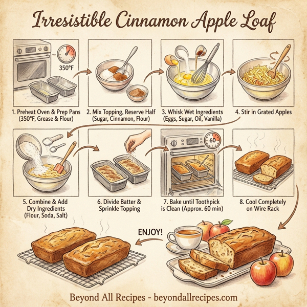 Irresistible Cinnamon Apple Loaf instructions