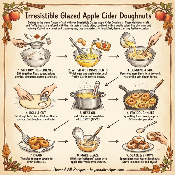Irresistible Glazed Apple Cider Doughnuts instructions