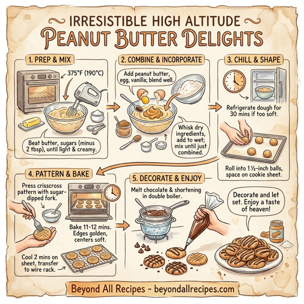 Irresistible High Altitude Peanut Butter Delights instructions