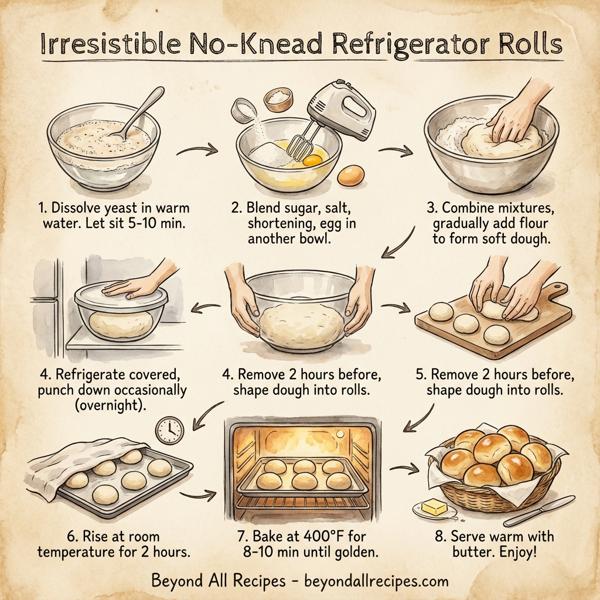 Irresistible No-Knead Refrigerator Rolls instructions