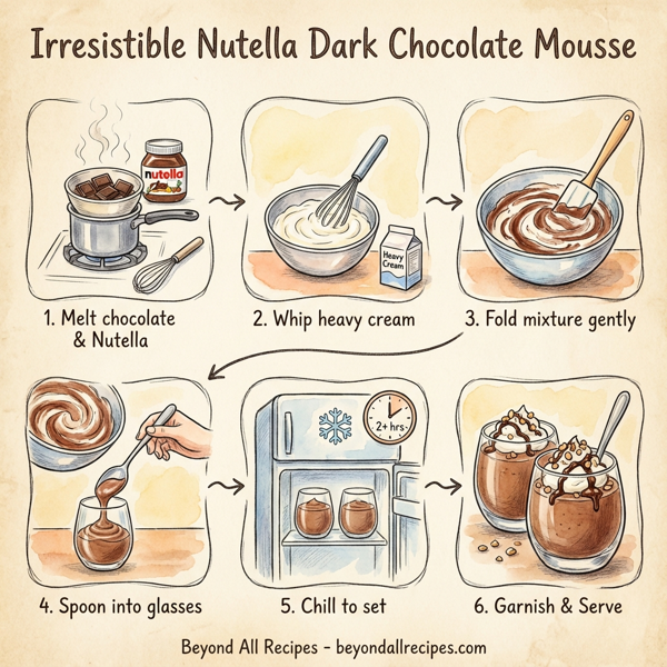 Irresistible Nutella Dark Chocolate Mousse instructions