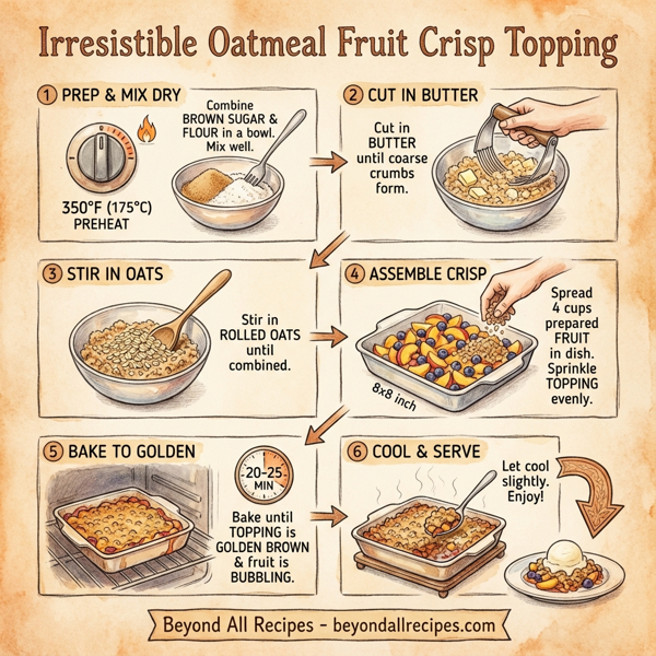 Irresistible Oatmeal Fruit Crisp Topping instructions