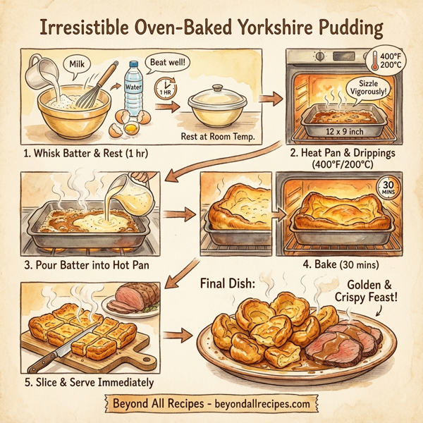 Irresistible Oven-Baked Yorkshire Pudding instructions