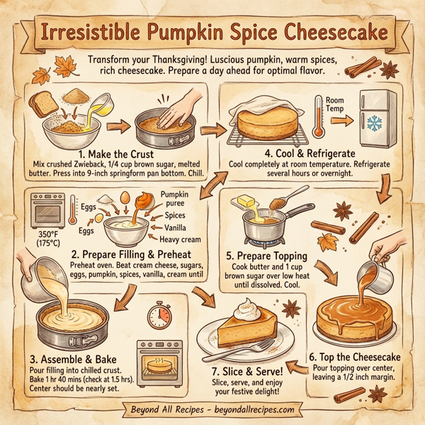 Irresistible Pumpkin Spice Cheesecake instructions