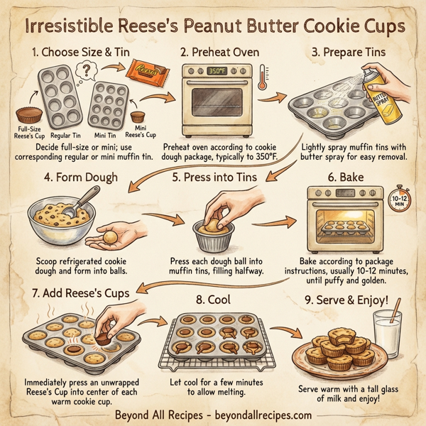 Irresistible Reese's Peanut Butter Cookie Cups instructions