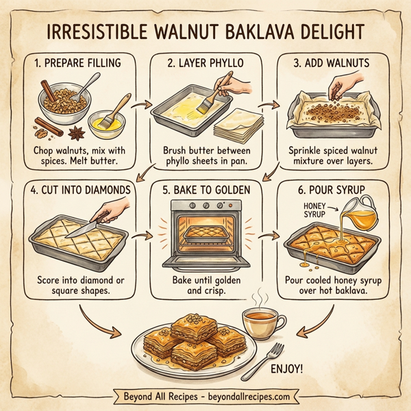 Irresistible Walnut Baklava Delight instructions