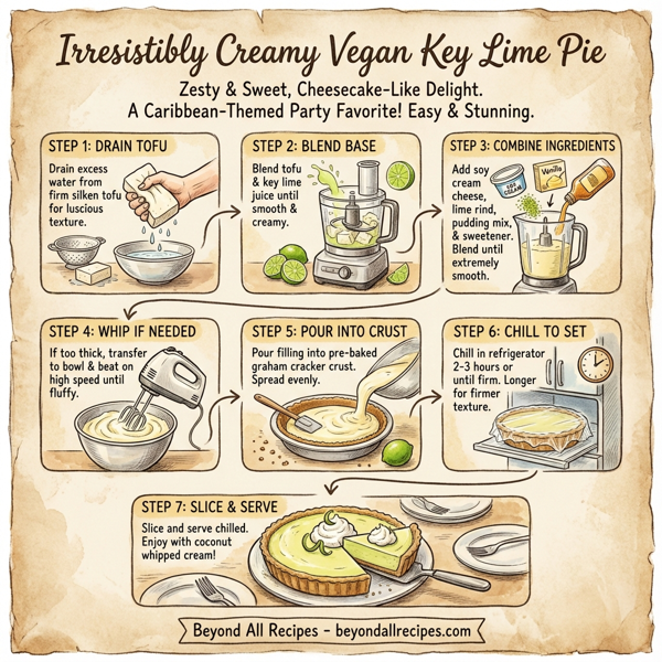 Irresistibly Creamy Vegan Key Lime Pie instructions